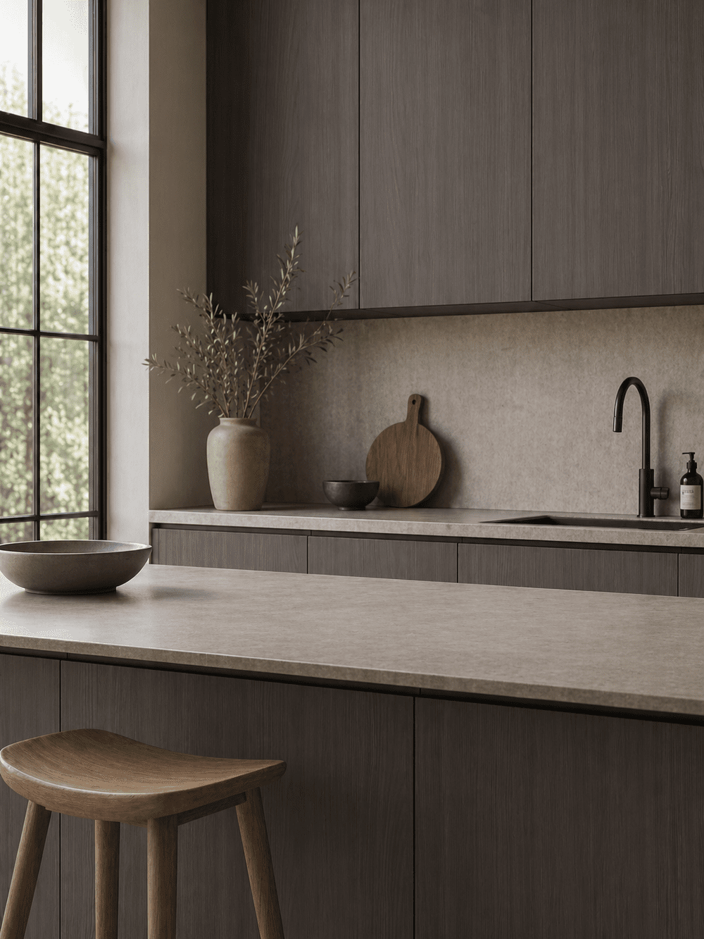 Melamine Faced Particle Board - K526 Iron Surfside Ash | WOODca